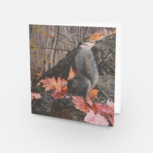 Carte de souhait de l’oeuvre « Petit moment d’automne »